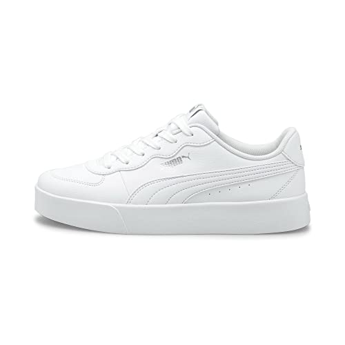 PUMA Damen Skye Clean Sneaker, White White Silver, 42 EU von PUMA