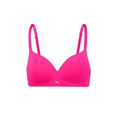 PUMA Damen Soft Padded Bra, Neon Pink, 70D EU von PUMA