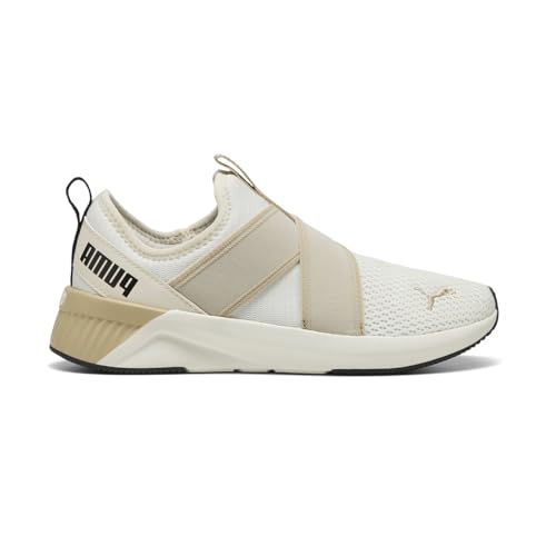 PUMA Damen Softride Harli Slip-on Cross Trainingsschuhe Sneaker, Warmweiß-getoastetes Mandel-Puma-Schwarz, 36 EU PUMA Damen Softride Harli Slip-on Cross Trainingsschuhe Sneaker, Warmweiß-getoastetes Mandel-Puma-Schwarz, 36 EU von PUMA