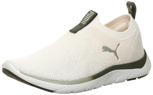 PUMA Damen Softride Remi Slip-on Knit WN's Straßen-Laufschuh, Warmweiß dunkel Loden Lux Army, 36 EU von PUMA