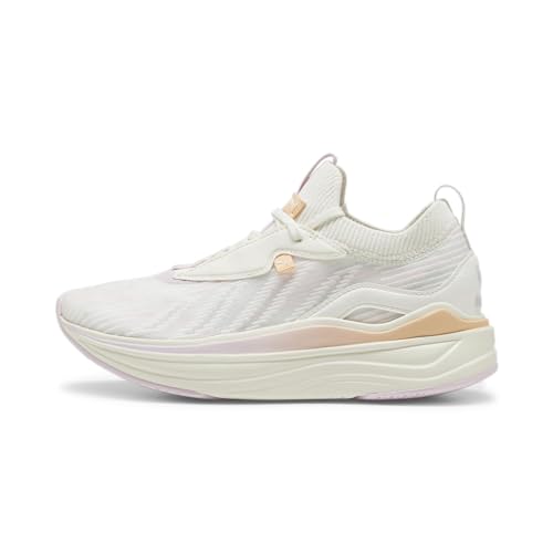 PUMA Damen Softride Stakd Sneaker, Warm White-Grape Mist-Pfirsich Fizz, 40 EU von PUMA