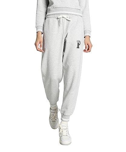 PUMA Damen Squad Sweatpants FL Jogginghose, hellgrau Heather, L von PUMA