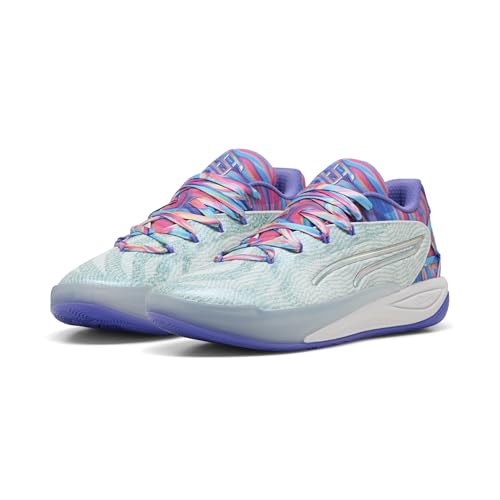PUMA Damen Stewie 4 Prism Basketballschuhe 44, White Light Aqua Blue PUMA Damen Stewie 4 Prism Basketballschuhe 44, White Light Aqua Blue von PUMA