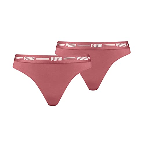 PUMA Damen String 2 Pack Thong Panties, Heartfelt, L EU von PUMA