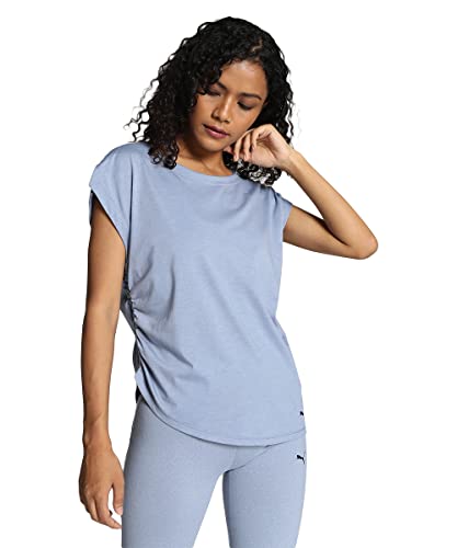 PUMA Damen Studio Foundation Trainings-T-Shirt XSFiltered Ash Heather Gray von PUMA