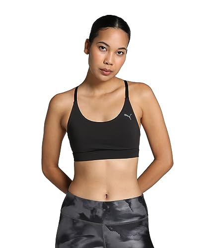 PUMA Damen Studio Ultrabare Strappy Bra Sport-BH, schwarz, XL von PUMA