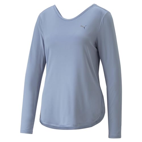 PUMA Damen Studio Yogini Lite Long Sleeve Trainings-T-Shirt XLFiltered Ash Gray von PUMA