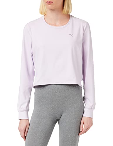 PUMA Damen Studio Yogini Trend Sweatshirt T-Shirt, Violett, L von PUMA