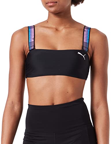 PUMA Damen Swimwear Bandeau Bikini, Black Combo, M EU von PUMA