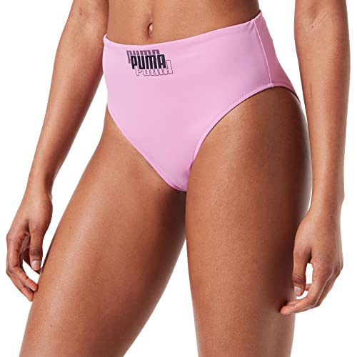 PUMA Damen Swimwear High Waist Brief Schwimm Slips, Pink Combo, XS EU von PUMA