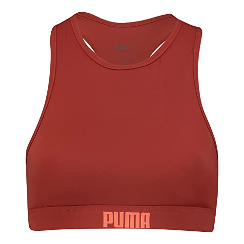 PUMA Damen Swimwear Racerback Bikini, Brown, S EU von PUMA