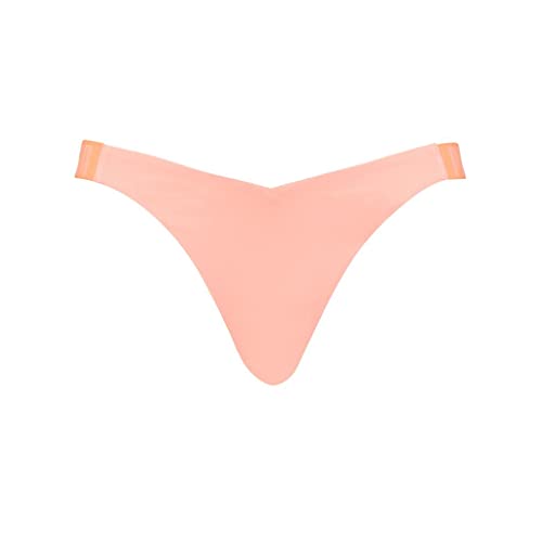 PUMA Damen Swimwear V-shape Letter Schwimm Slips, Peach Combo, XL EU von PUMA