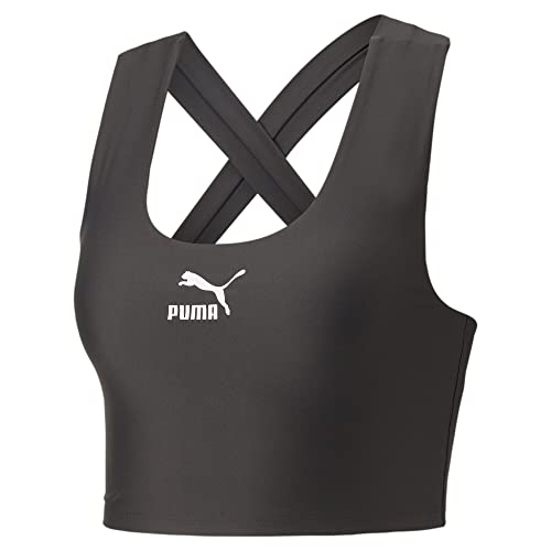 PUMA Damen T7 Crop Top LBlack von PUMA