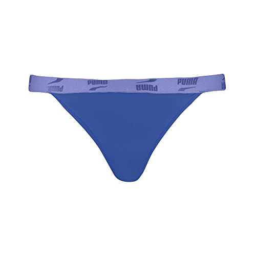 PUMA Damen Tanga Brief Bikini Bottoms, Elektro Purple, L EU von PUMA