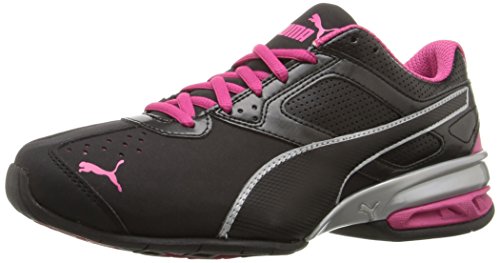 PUMA Damen Tazon 6 Crosstrainer-Schuh, Schwarz/Silber/Rote Rote, 40 EU von PUMA