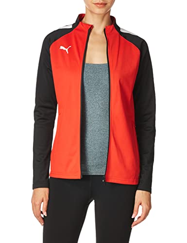 PUMA Damen Training Jacket TeamLIGA Trainingsjacke, Rot Schwarz, M von PUMA