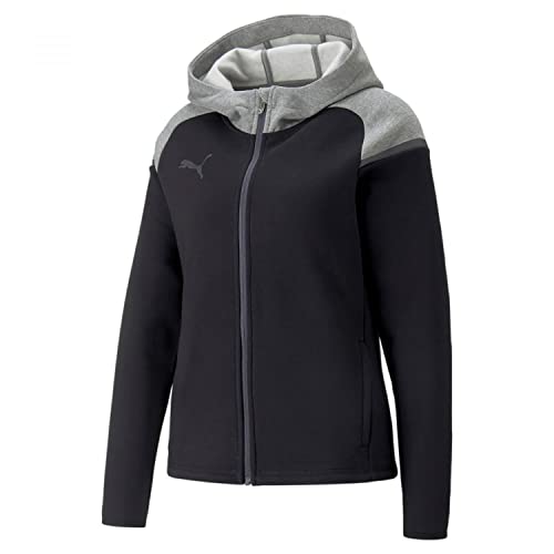 PUMA Damen Teamcup Casuals Kapuzenjacke, Schwarz, L von PUMA