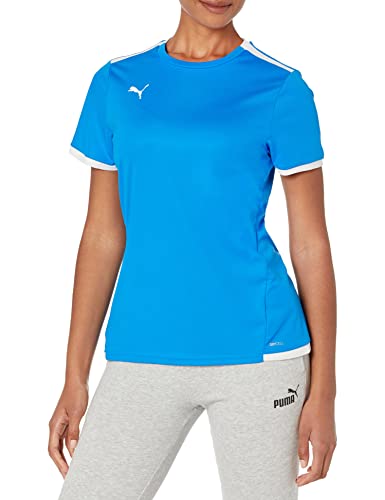 PUMA Damen Teamliga Trikot Hemd, Blau/Weiß, Groß von PUMA
