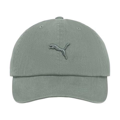 PUMA Damen Tonal Jumpcat Washed Cotton Twill Adjustable Baseball Cap, Grüner Mond, Einheitsgröße von PUMA