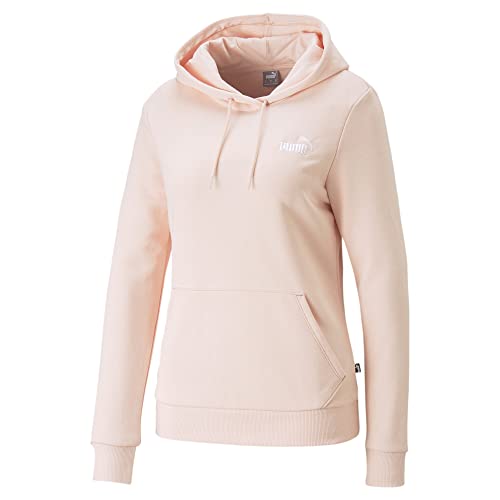 PUMA Damen Pullover Sweater Kapuzenpullover Essentials+ Embroidery Hoodie, Farbe:Rosa, Artikel:-66 Rose dust, Größe:L von PUMA