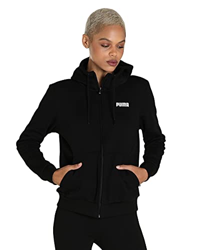 PUMA Damen Essentials Hoodie in voller Länge mit durchgehendem Reißverschluss SBlack von PUMA