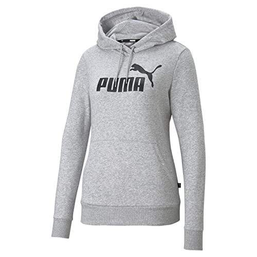 PUMA Damen Essentials Logo Hoodie 3XLLight Gray Heather von PUMA