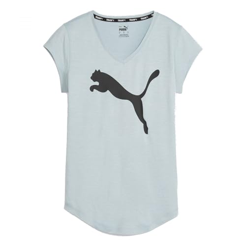 PUMA Damen Train Favorite Katzen T-Shirt, Türkis Surf Heather, XL von PUMA