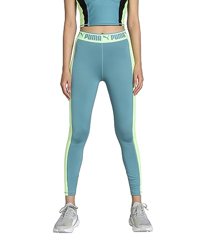 PUMA Damen Train Strong High Waist Full Tights, Bunt, M von PUMA