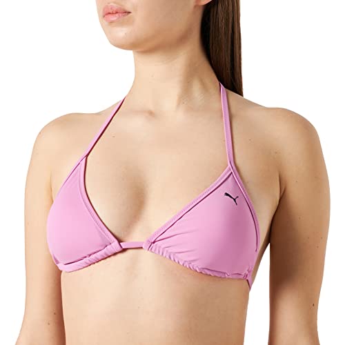 PUMA Damen Triangle Top Bikini, Rosa, L EU von PUMA