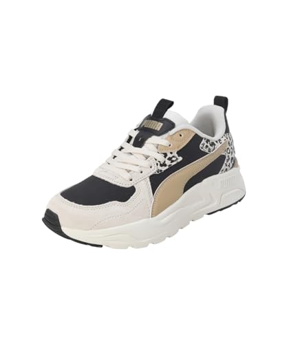PUMA Damen Trinity Lite Animal Sneakers 38Sand Dune Black Alpine Snow Beige White von PUMA