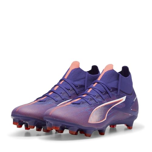 PUMA Damen Ultra 5 Match+ FG/AG WN's Soccer Shoe, Lapis Lazuli White-Sunset Glow, 39 EU von PUMA
