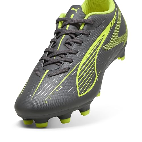 PUMA Damen Ultra 5 Play FG/AG WN's Fussballschuh, Matte Aged Silver-Yellow ALERT Aged Silver, 37.5 EU von PUMA
