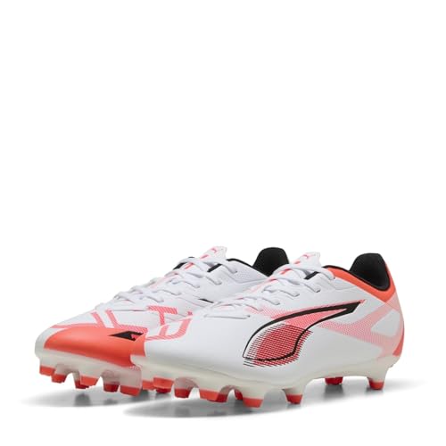 PUMA Damen Ultra 5 Play FG/AG WN's Fussballschuh, White Black-Glowing RED, 40.5 EU von PUMA
