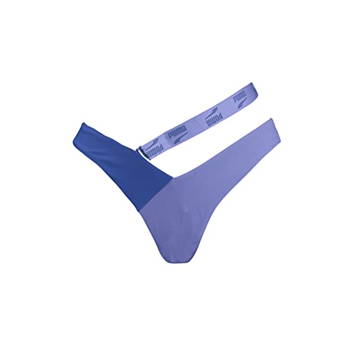 PUMA Damen V-shape Brief Bikini Bottoms, Elektro Purple, L EU von PUMA