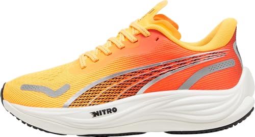 PUMA Damen Velocity Nitro™ 3 Laufschuhe 37, Sun Stream Sunset Glow White Orange Pink von PUMA