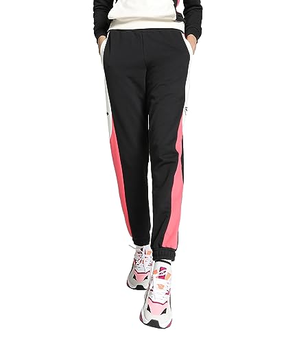 PUMA Damen WWC Queen Sweat Pants Jogginghose, Mehrfarbig (Electric Blush-Warm White Black), S von PUMA