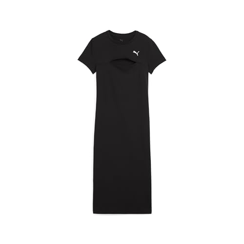PUMA Damen Wardrobe ESS Midikleid mit Cut-Out M Black PUMA Damen Wardrobe ESS Midikleid mit Cut-Out M Black von PUMA