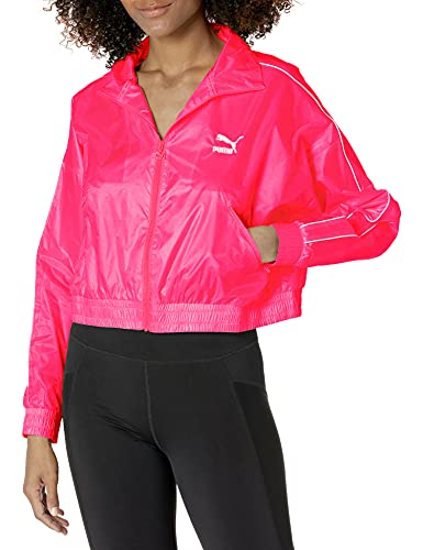 PUMA Damen Woven Track Jacket Iconic T7 gewebte Trainingsjacke, Rote Beete-Violett, X-Small von PUMA