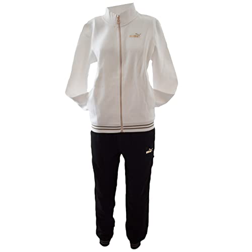 PUMA Damen Ws Full-Zip Suit FL Trainingsanzug, weiß, S von PUMA