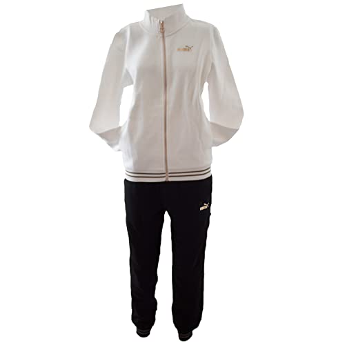 PUMA Damen Ws Full-Zip Suit FL Trainingsanzug, weiß, XL von PUMA