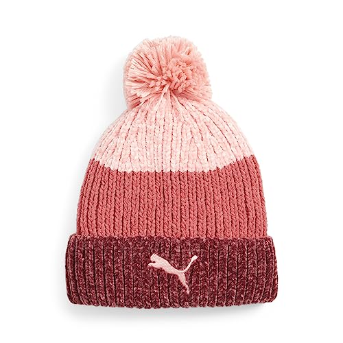 PUMA Damen Ws Pom Beanie, Peach Smoothie-Electric Blush-Dark Jaspis, Einheitsgröße von PUMA