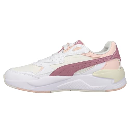 PUMA X-Ray Speed Sl Damen-Sneaker, Schnürschuhe, Freizeitschuhe, Rosa, Weiß, Vaporous Gray/Pale Grape/PUMA White/Island Pink, 43 EU von PUMA