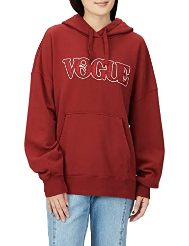 PUMA Damen X Vogue Oversized Hoodie Tr Fleecejacke, rot (Intense red), M von PUMA