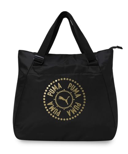 PUMA Damen at ESS Tote Bag Logo Love Griffbeutel, Schwarz von PUMA