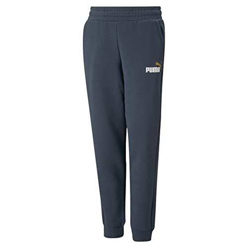 PUMA ESS+ 2 Col Logo Pants FL CL Kinder Sweathose Jogginghose 586988 16 blau, Bekleidung:152 von PUMA