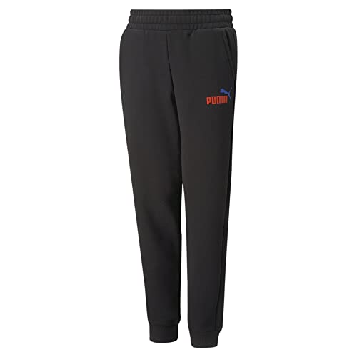 PUMA ESS+ 2 Col Logo Pants FL CL Kinder Sweathose Jogginghose 586988 61 schwarz, Bekleidung:116 von PUMA
