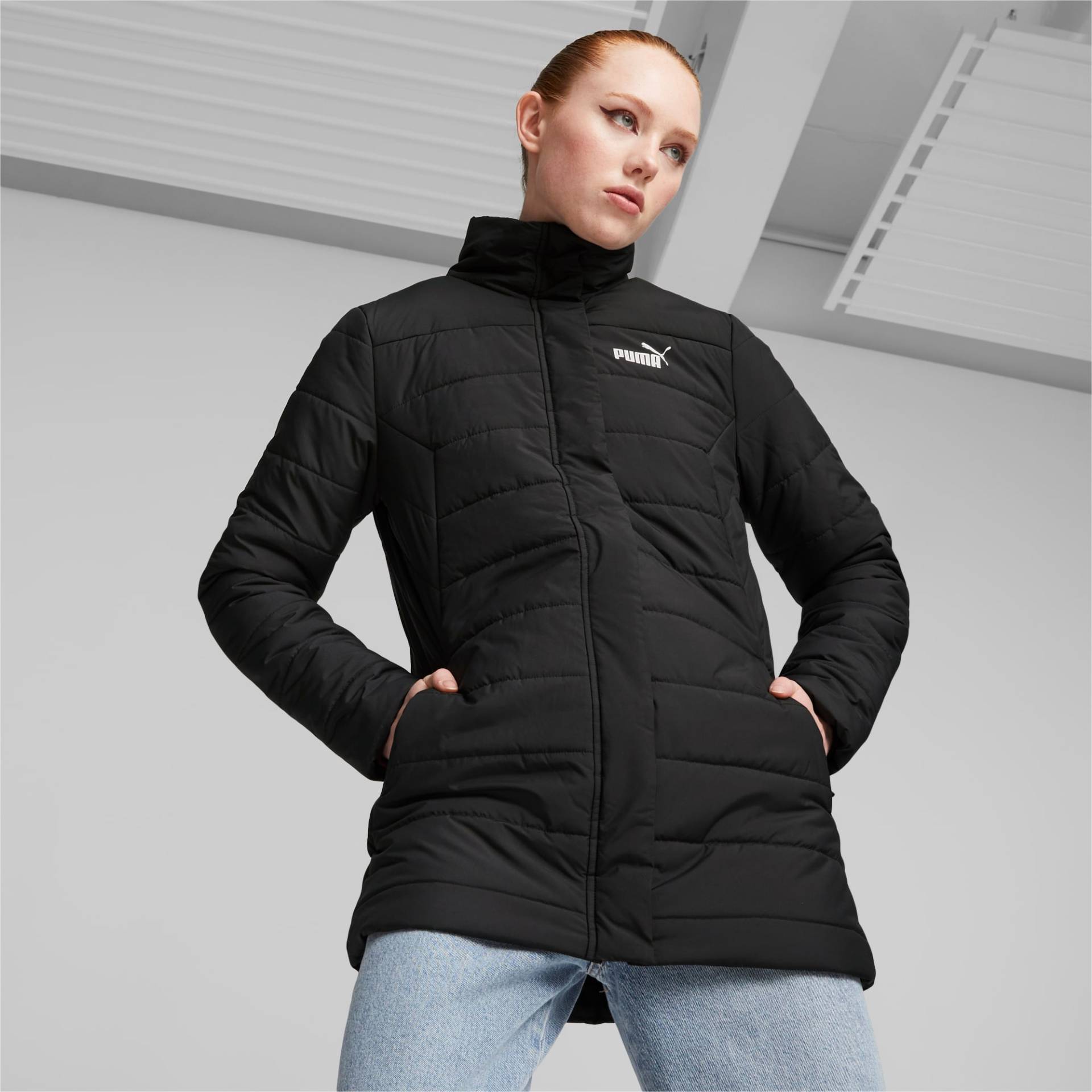 PUMA ESS+ Wattierte Jacke Damen, Schwarz, Größe: M, Kleidung PUMA ESS+ Wattierte Jacke Damen, Schwarz, Größe: M, Kleidung von PUMA
