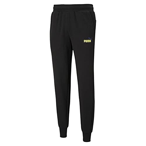 PUMA ESS 2 Col Logo Pants TR CL Herren Sporthose Trainings Hose Übergröße 586768 01 schwarz, Bekleidungsgröße:4XL von PUMA