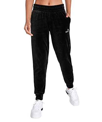 PUMA ESSplus Velour Jogginghose Damen schwarz, M von PUMA