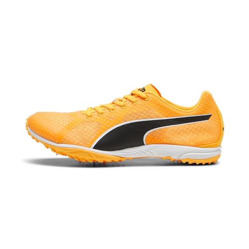 PUMA Evospeed Haraka 8 Unisex Track and Field Shoe, Sun Stream Black White, 46 EU von PUMA